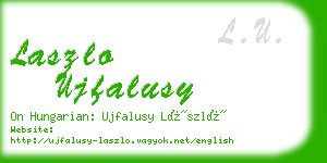 laszlo ujfalusy business card